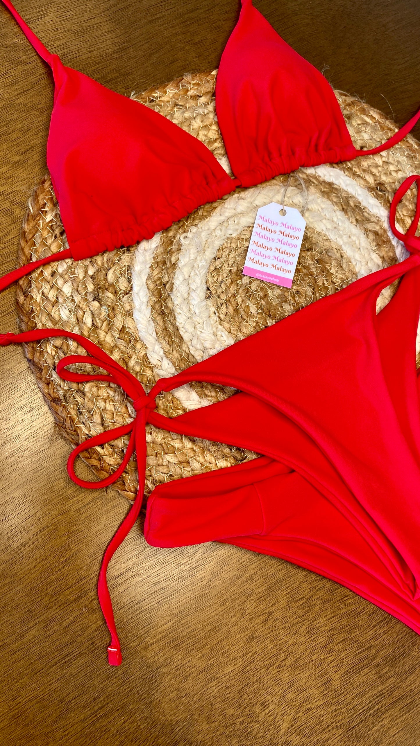 Bikini Rojo Papo Flower